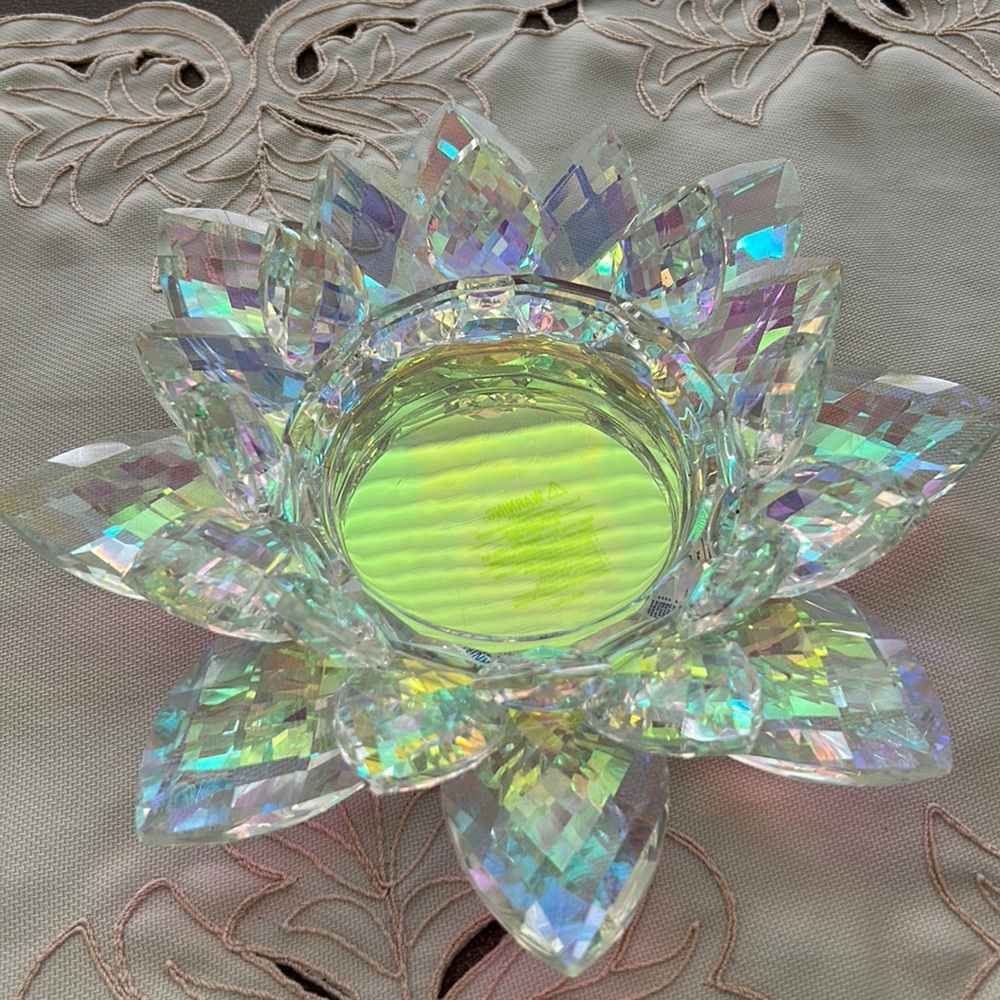 Flower candle holder.